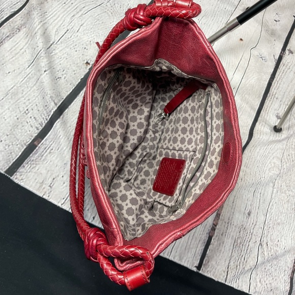 Brighton Red Leather Hobo Bag - Picture 8 of 10